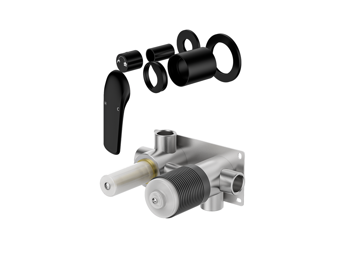 Sequoia Wall Diverter Shower / Bath Mixer - Horizontal