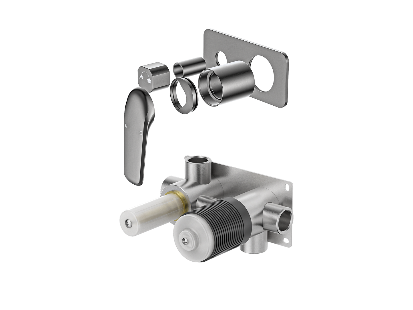 Sequoia Wall Diverter Shower / Bath Mixer - Horizontal
