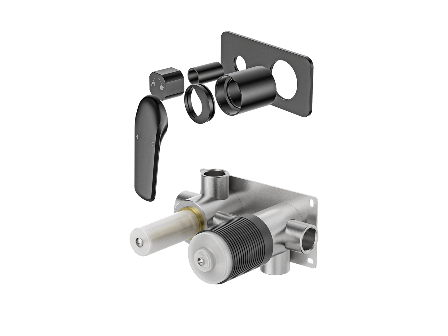 Sequoia Wall Diverter Shower / Bath Mixer - Horizontal