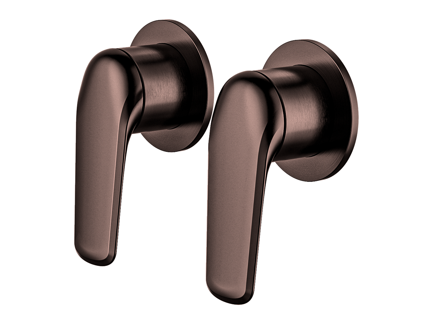 Sequoia Twin Shower/Bath Mixer Separate Round Plates
