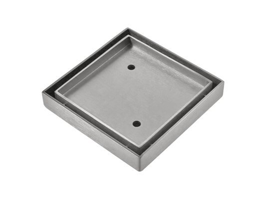 115 x 115mm SS304 Tile Insert Floor Grate Raw