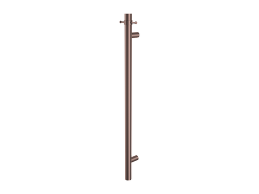 950mm Vertical Heated Towel Rail Antique Copper