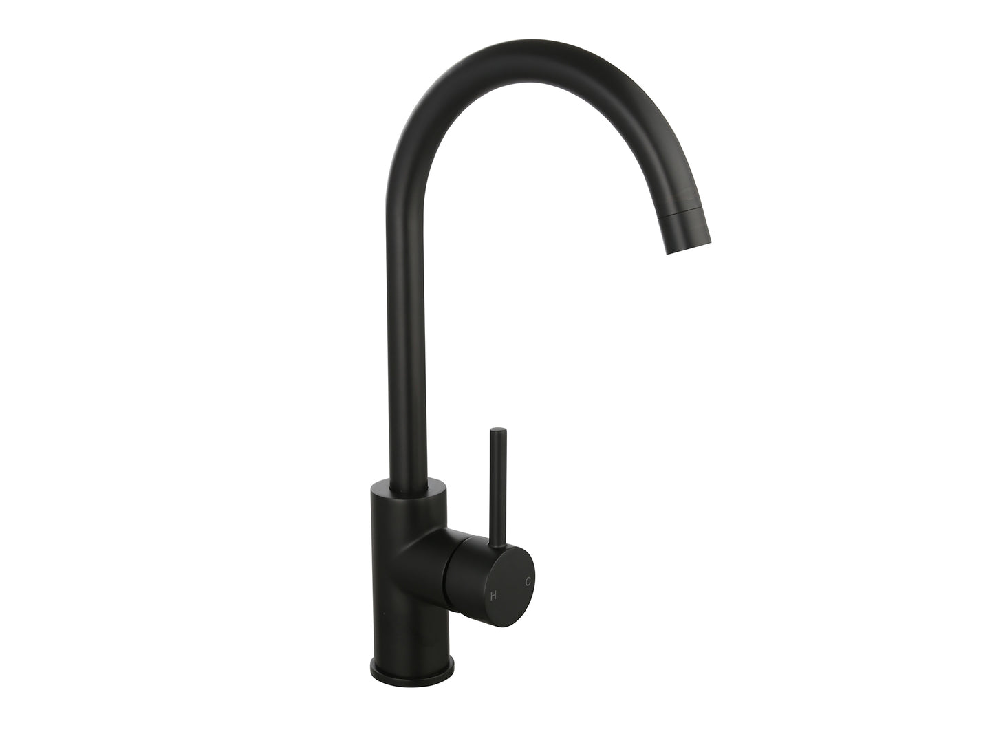 Willow Gooseneck Sink Mixer Matte Black