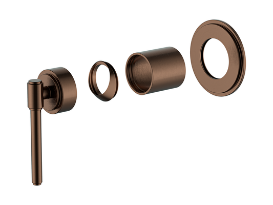Wollemi Wall Shower/Bath Mixer Brushed Copper