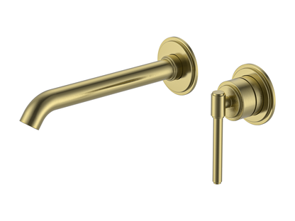 Wollemi Wall Basin/Bath Mixer Brushed Gold