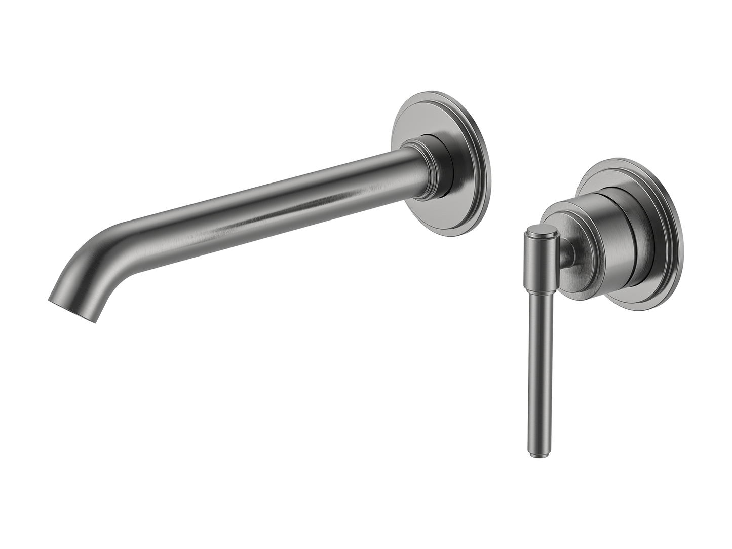 Wollemi Wall Basin/Bath Mixer Brushed Nickel