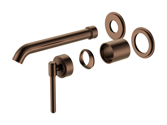 Wollemi Wall Basin/Bath Mixer Brushed Copper