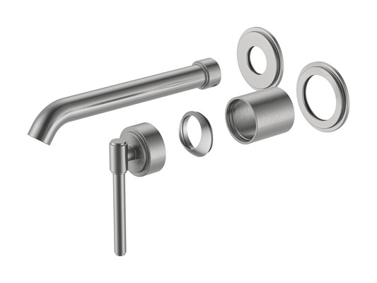 Wollemi Wall Basin/Bath Mixer Brushed Nickel