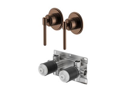 Wollemi Twin Shower/Bath Mixer Separate Plates