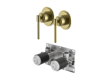 Wollemi Twin Shower/Bath Mixer Separate Plates