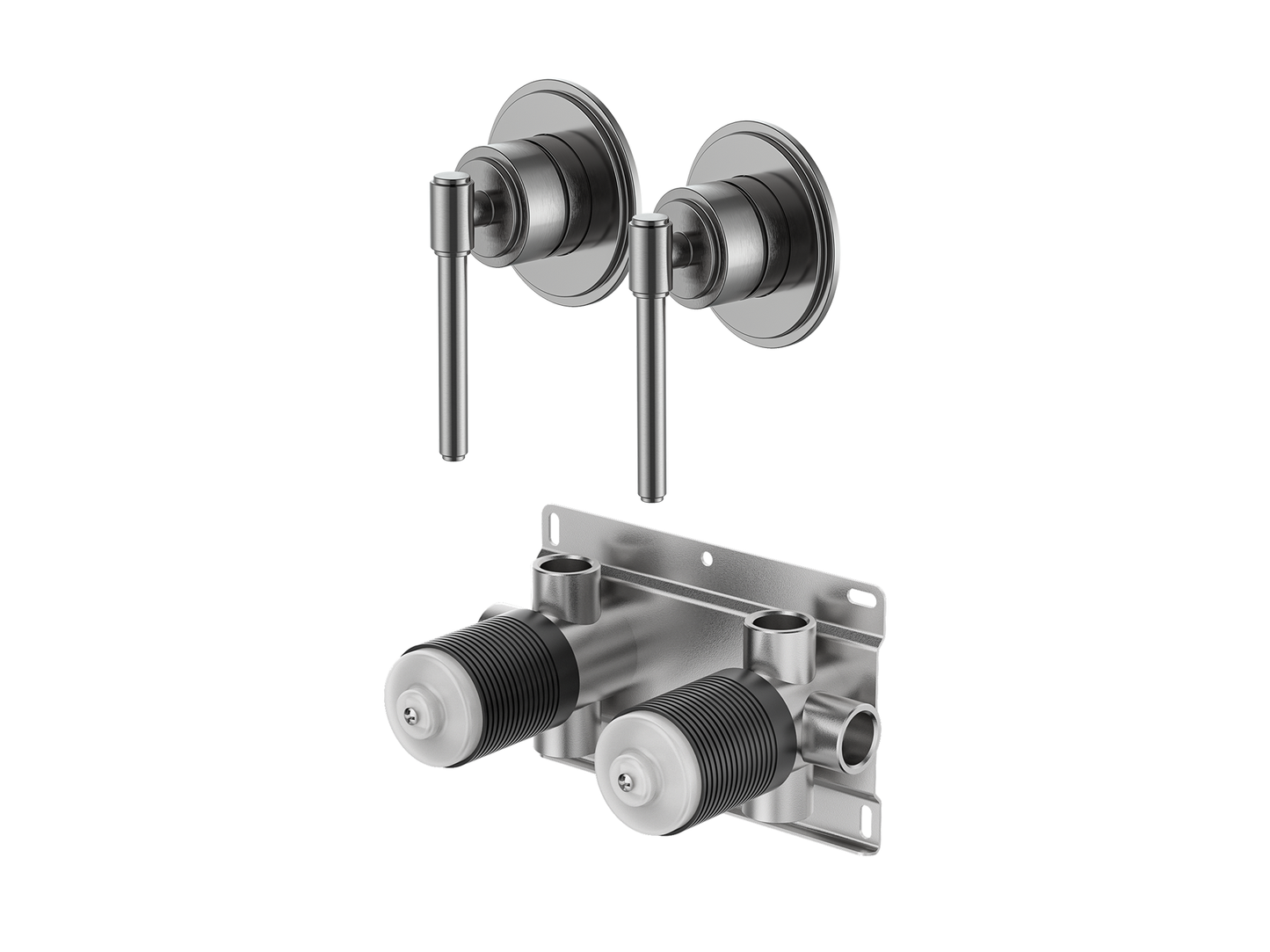 Wollemi Twin Shower/Bath Mixer Separate Plates