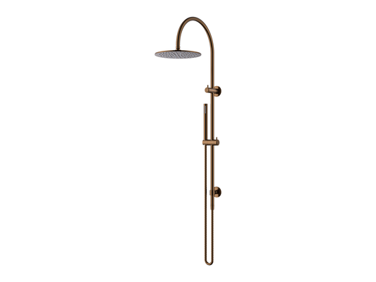 Wollemi Gooseneck Twin Shower Brushed Copper