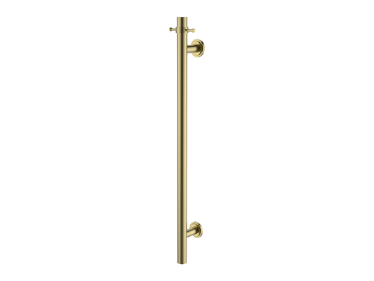 Wollemi Vertical Heated Towel Rail Brushed Gold
