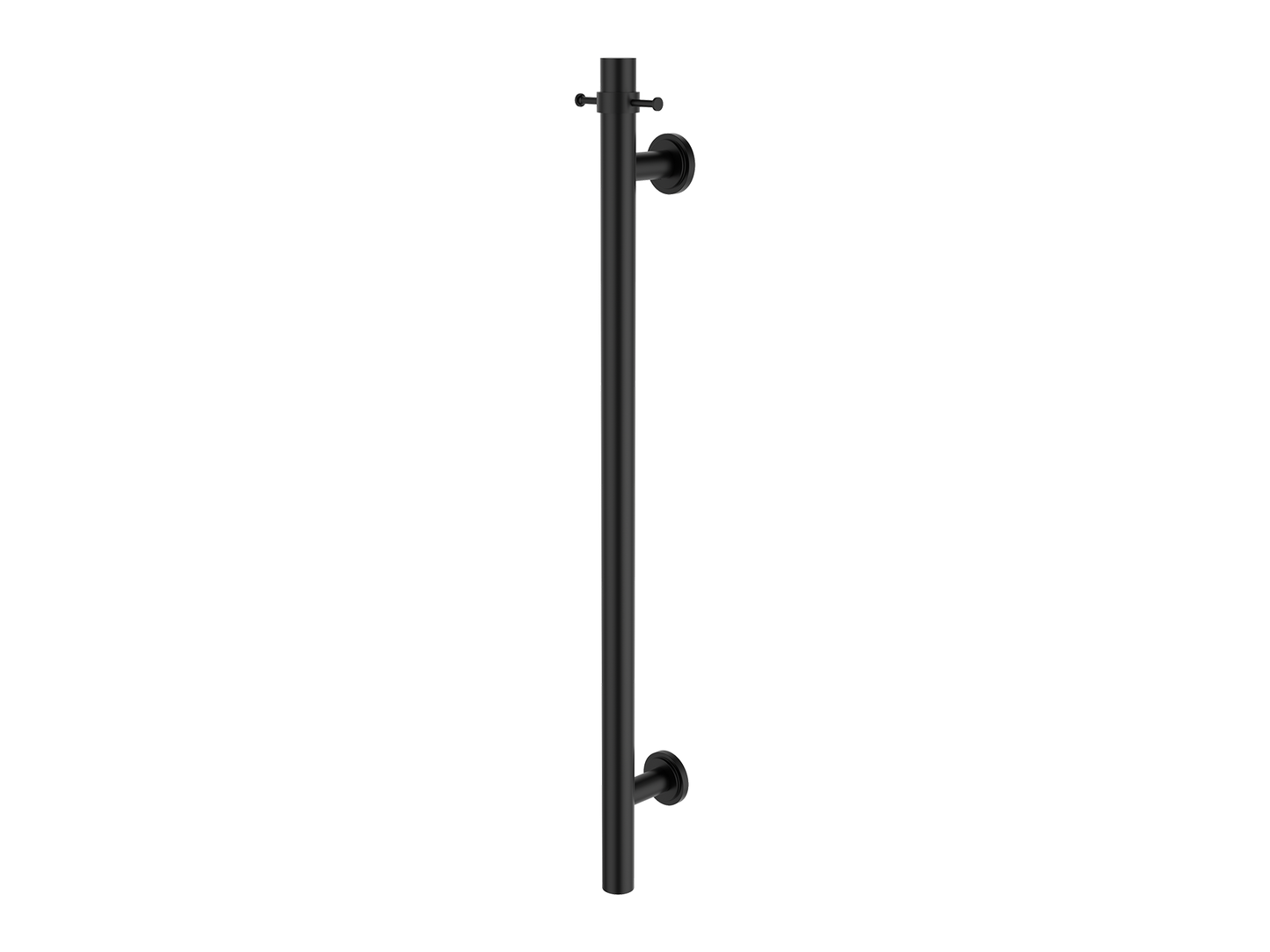 Wollemi Vertical Heated Towel Rail Matte Black