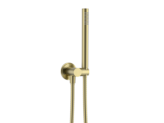 Wollemi Microphone Hand Shower with Bracket Brushed Gold