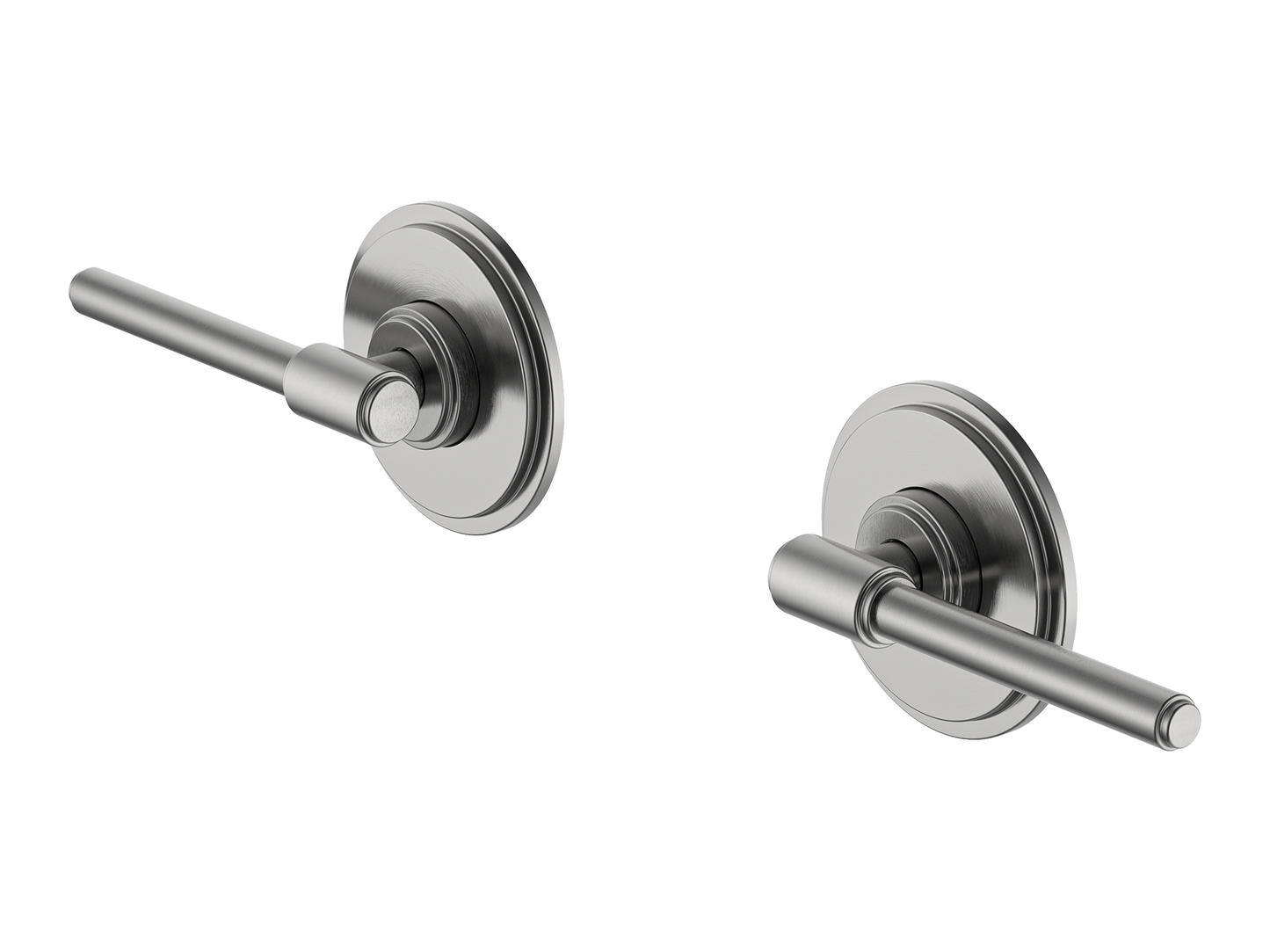 Wollemi Lever 1/4 Turn Wall Top Assemblies Brushed Nickel